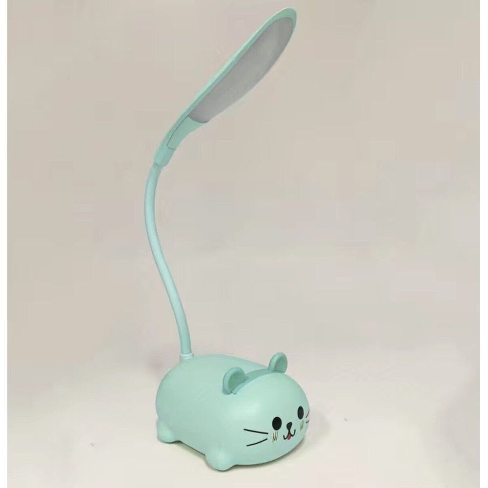 Cat Led Portable Mini Desk Lamp Small Kitten Blue New‎ in Box